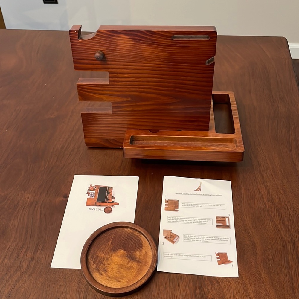 Wooden Docking Station/Organizer